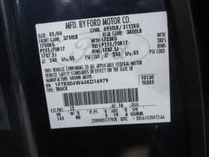Ford F150 Transmission Identification Codes