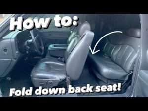 The Chevy Silverado Back Seat Won'T Fold down