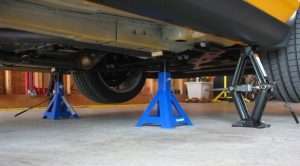 where to place jack stands on ford f150
